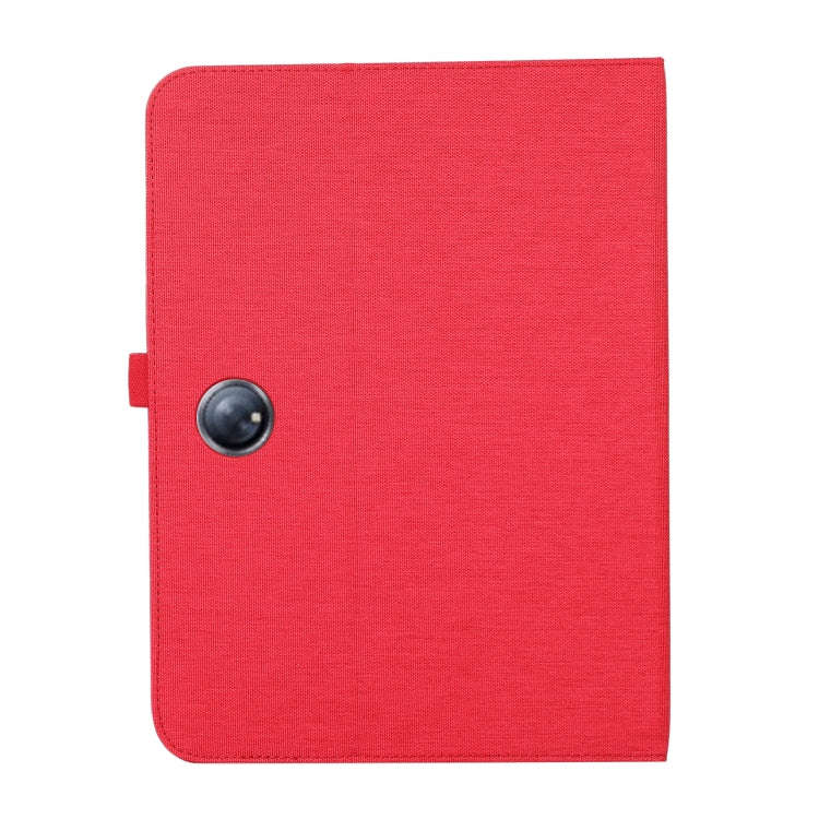 For OnePlus Pad Pro 12.1 Fabric Texture Horizontal Flip Leather Tablet Case(Red)