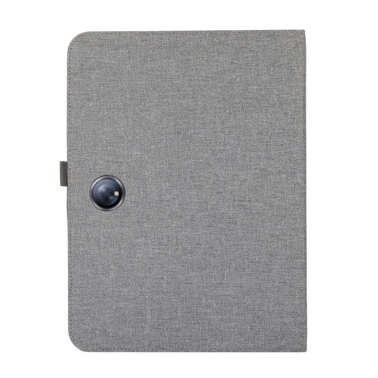 For OnePlus Pad Pro 12.1 Fabric Texture Horizontal Flip Leather Tablet Case(Grey)