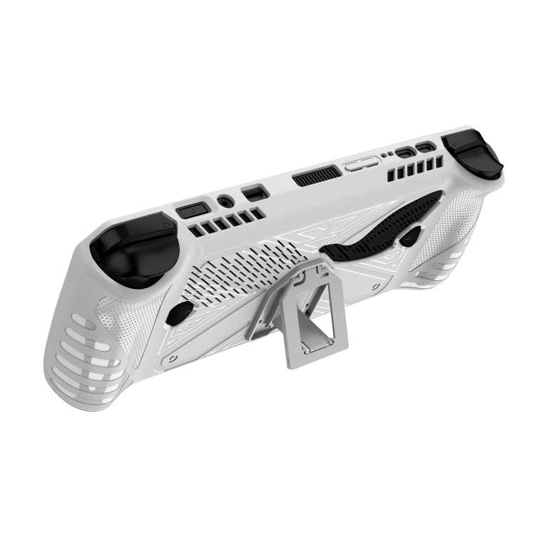 For ASUS ROG Ally X Game Console TPU Protective Case with Stand(White)