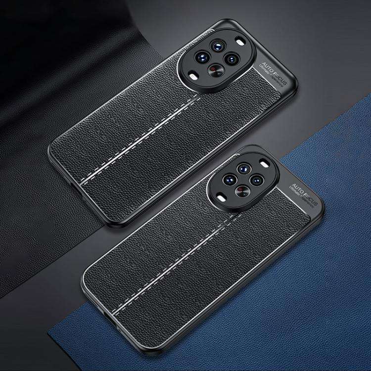 For Huawei nova 14 Ultra Litchi Texture TPU Shockproof Phone Case(Black)