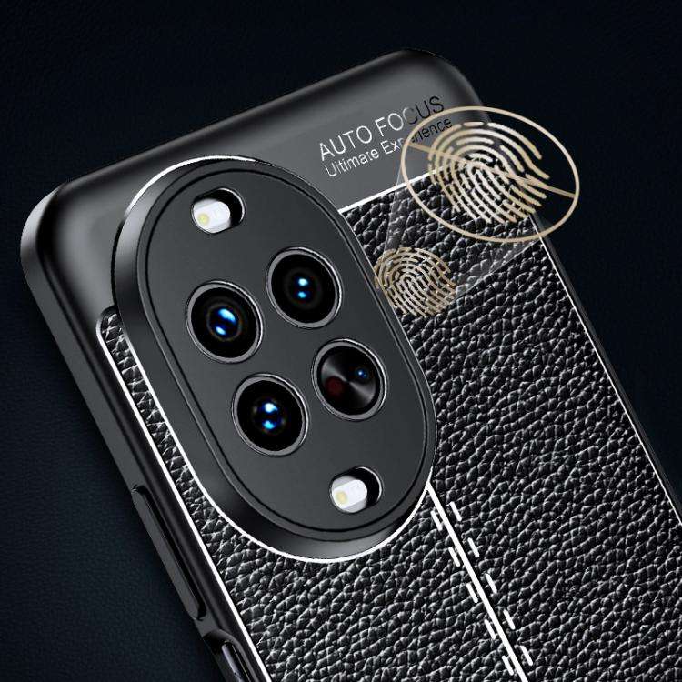 For Huawei nova 14 Ultra Litchi Texture TPU Shockproof Phone Case(Black)