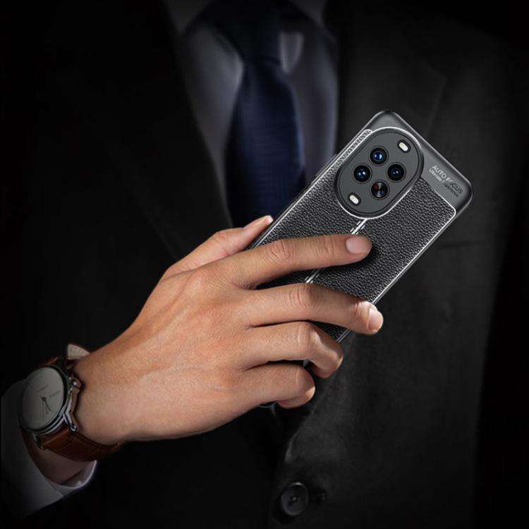 For Huawei nova 14 Ultra Litchi Texture TPU Shockproof Phone Case(Black)