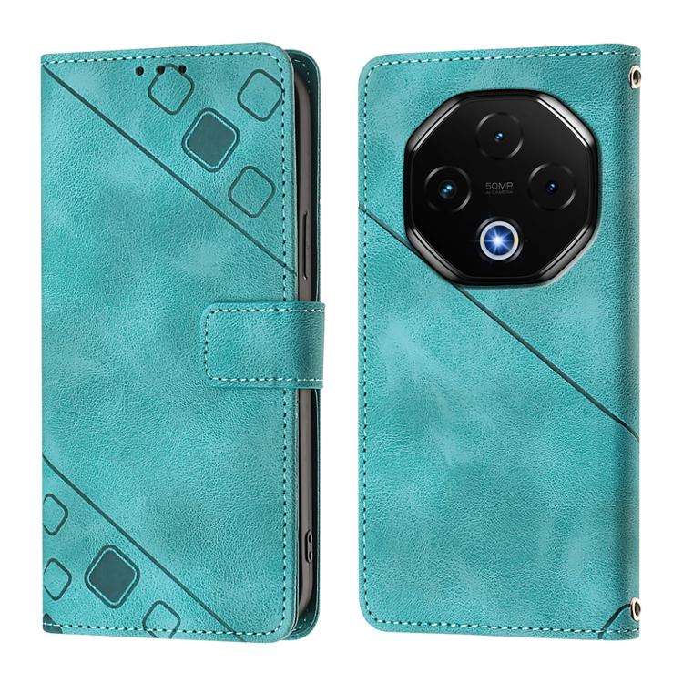 For Umidigi G100 Pro Skin-feel Embossed Leather Phone Case(Green)