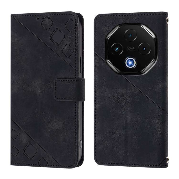 For Umidigi G100 Pro Skin-feel Embossed Leather Phone Case(Black)