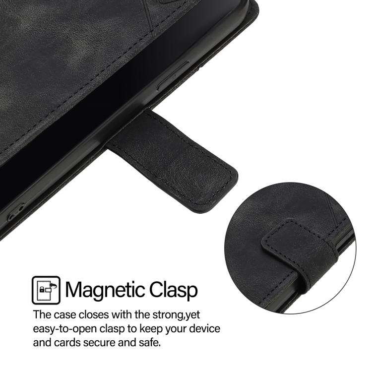 For Umidigi G100 Pro Skin-feel Embossed Leather Phone Case(Black)