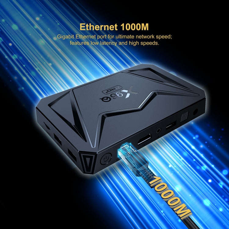 X96Q Pro+ Cortex-A55 Android 14 Octa-core CPU 4K HD Internet Set-top Box, RAM:4GB+64GB(US Plug)