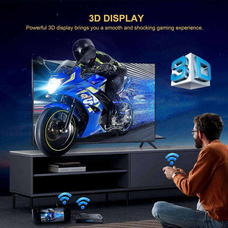 X96Q Pro+ Cortex-A55 Android 14 Octa-core CPU 4K HD Internet Set-top Box, RAM:4GB+64GB(US Plug)