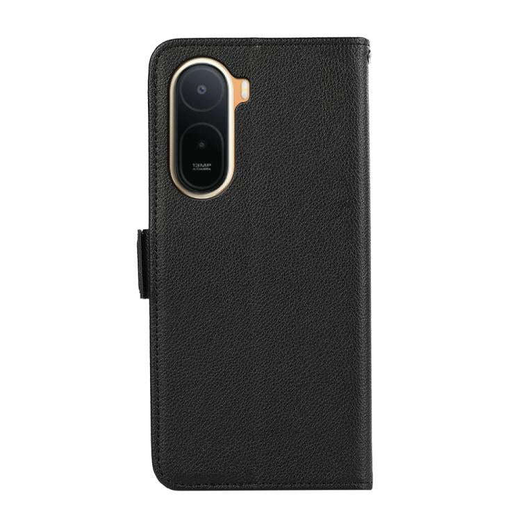 For Redmi A7 Pro 171mm/Poco C85x 5G ABEEL Side-Magnetic Litchi Pattern Leather RFID Phone Case(Bl...