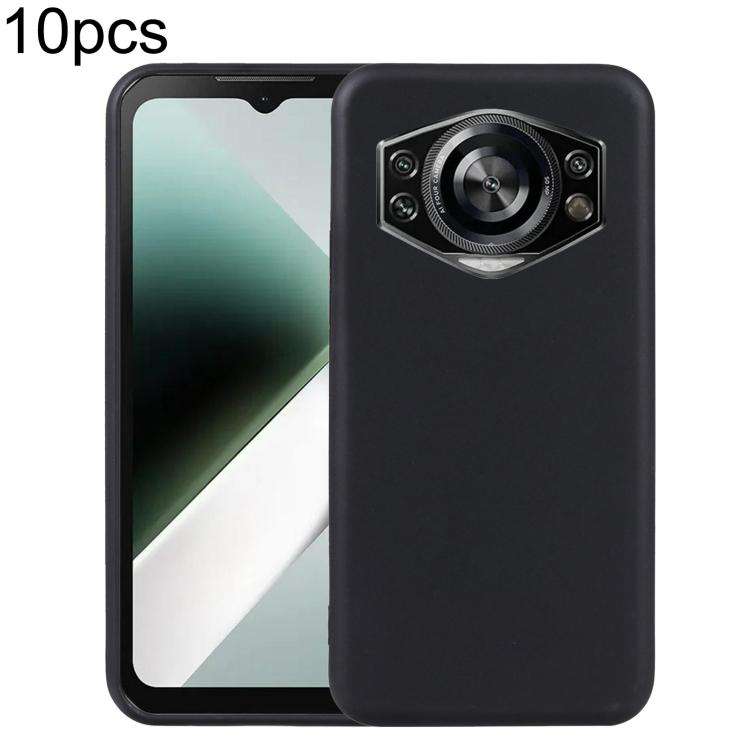 For Doogee S cyber Pro 10pcs TPU Phone Case(Black)
