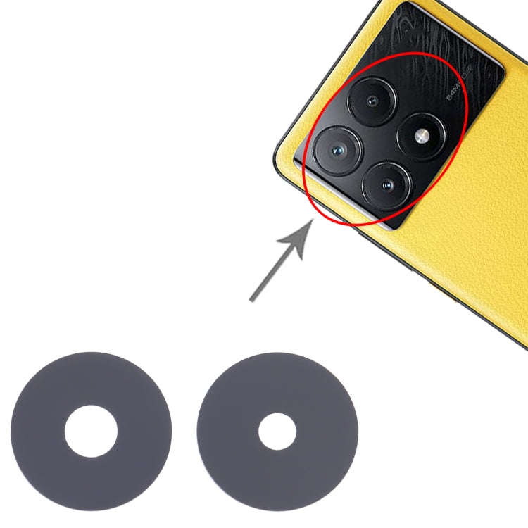 For Xiaomi Poco X6 Pro 10pcs Back Camera Lens