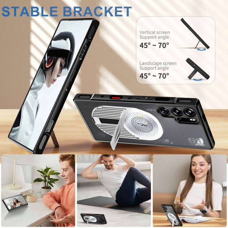 For ZTE nubia RedMagic 9 Pro / 9S Pro Heat Dissipation Aromatherapy MagSafe Holder Phone Case(Sil...