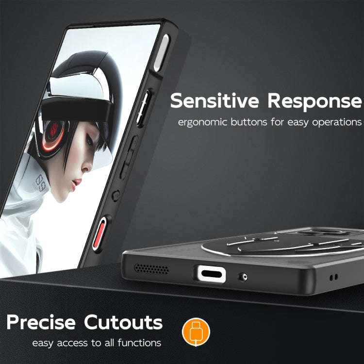 For ZTE nubia Red Magic 9 Pro / 9S Pro Cooling 3 in 1 Phone Case(Black)