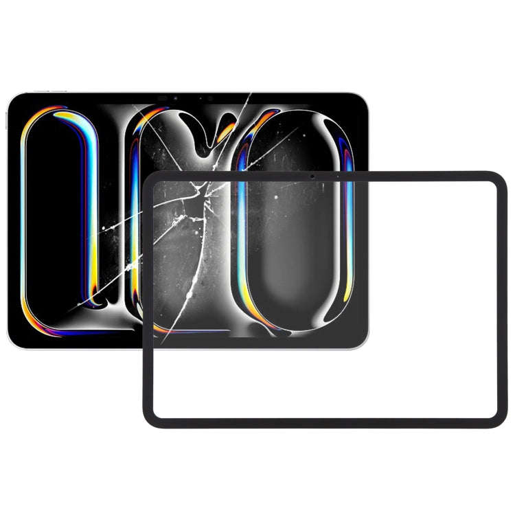 For iPad Pro 11 2024 A2836 A2837 A3006 Front Screen Outer Glass Lens with OCA Optically Clear Adh...