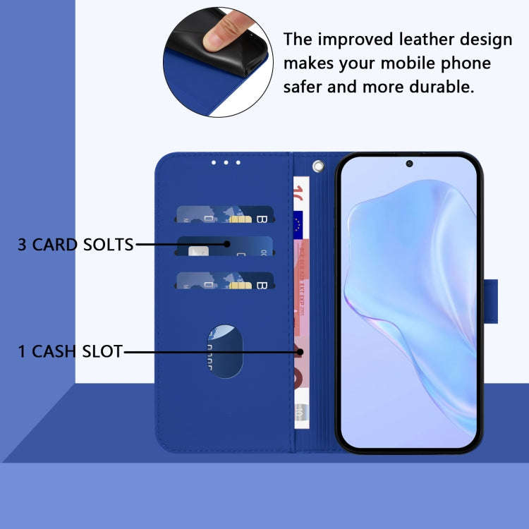 For Blackview Oscal Modern 8 / Color 8 Skin Feel Solid Color Leather Phone Case with Lanyard(Dark...