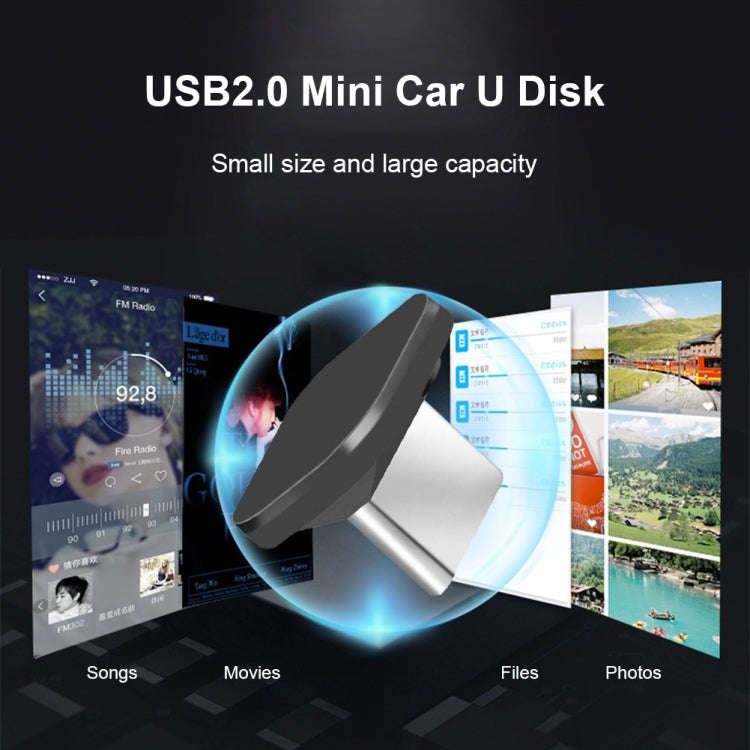 Car USB-C / Type-C Interface Mini Metal U Disk, Capacity:16GB