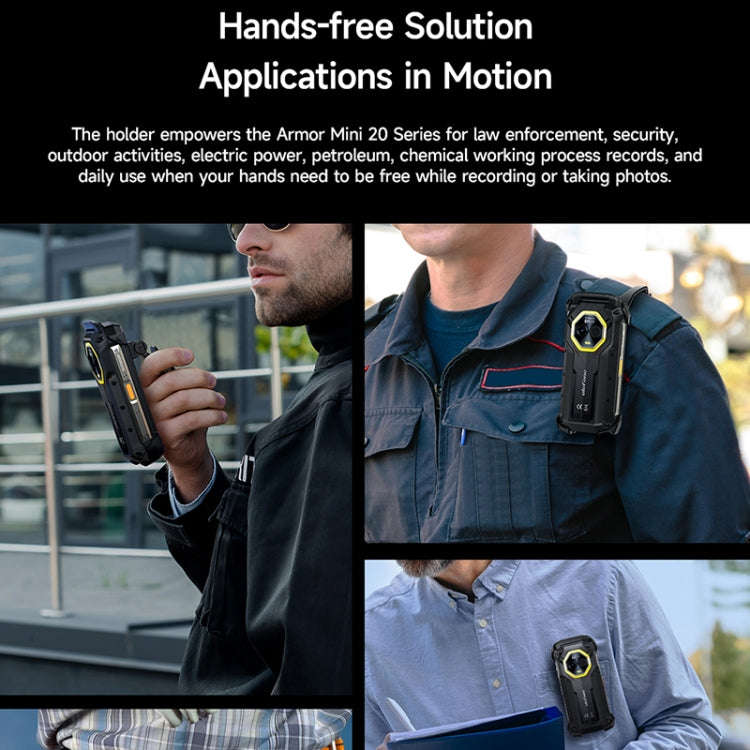 For Ulefone Armor mini 20T Pro / 20 Pro Ulefone Back Clip Phone Case(Black)