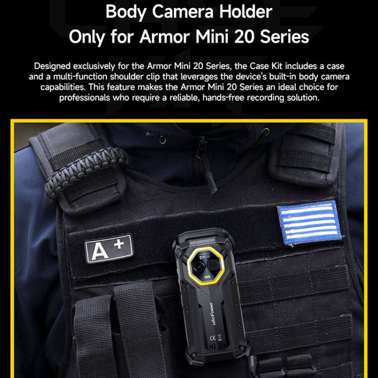 For Ulefone Armor mini 20T Pro / 20 Pro Ulefone Back Clip Phone Case(Black)