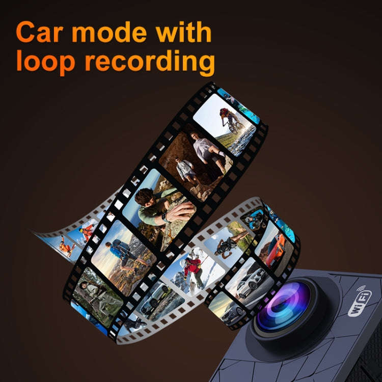 I5-361 2.0 inch IPS HD Screen Wide Angle 4K WiFi Action Camera, Style:without Remote Control