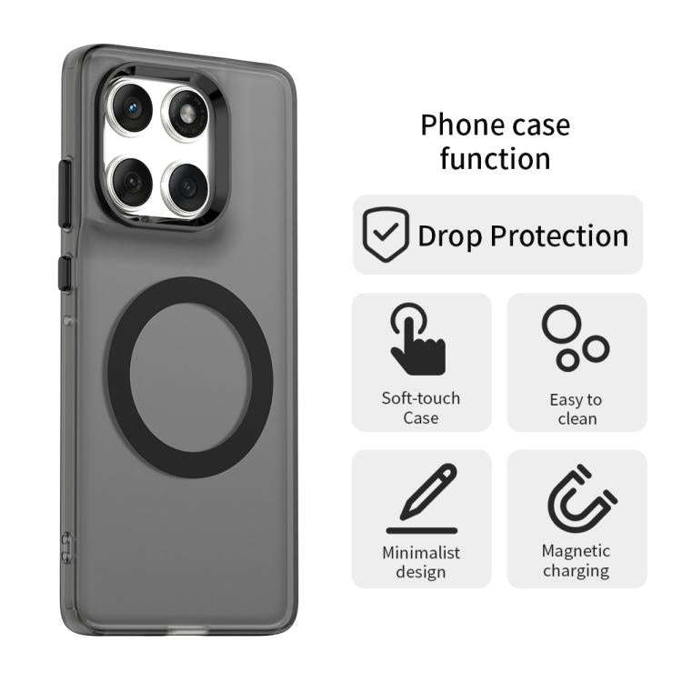 For Motorola Edge 60 Fusion Candy Magsafe PC Hybrid TPU Phone Case(Black)