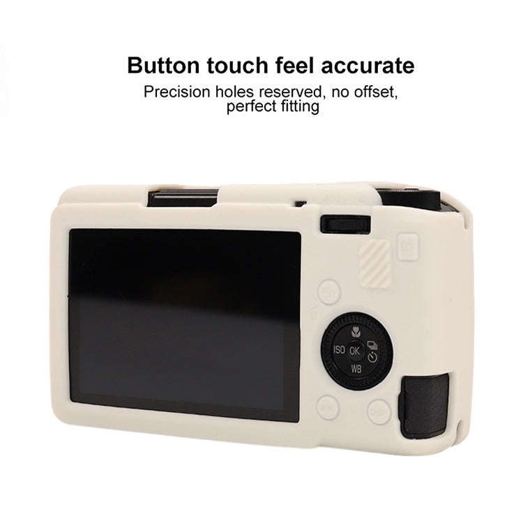 For Ricoh GR III Soft Silicone Protective Case(White)
