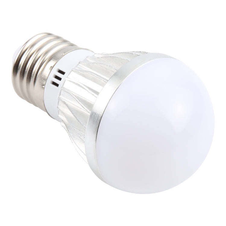 E27 3W 300 Lumens LED Ball Steep Light Bulb, Voltage:DC 5V(Warm White Light)