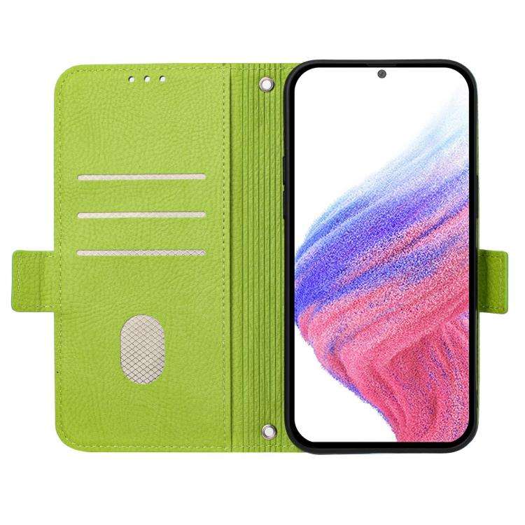 For Doogee N60 Pro Embossed Rose RFID Anti-theft Leather Phone Case(Green)