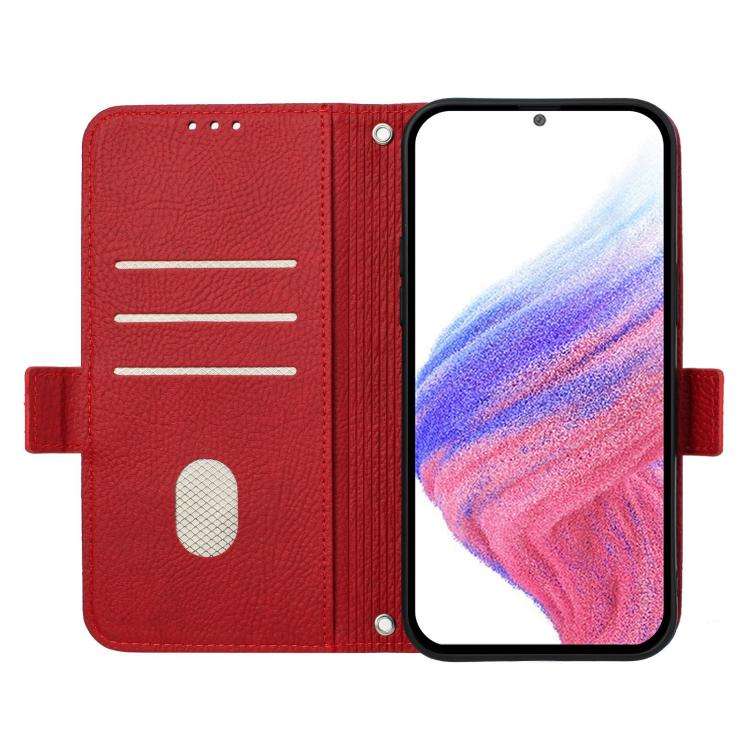 For Doogee N60 Pro Embossed Rose RFID Anti-theft Leather Phone Case(Red)