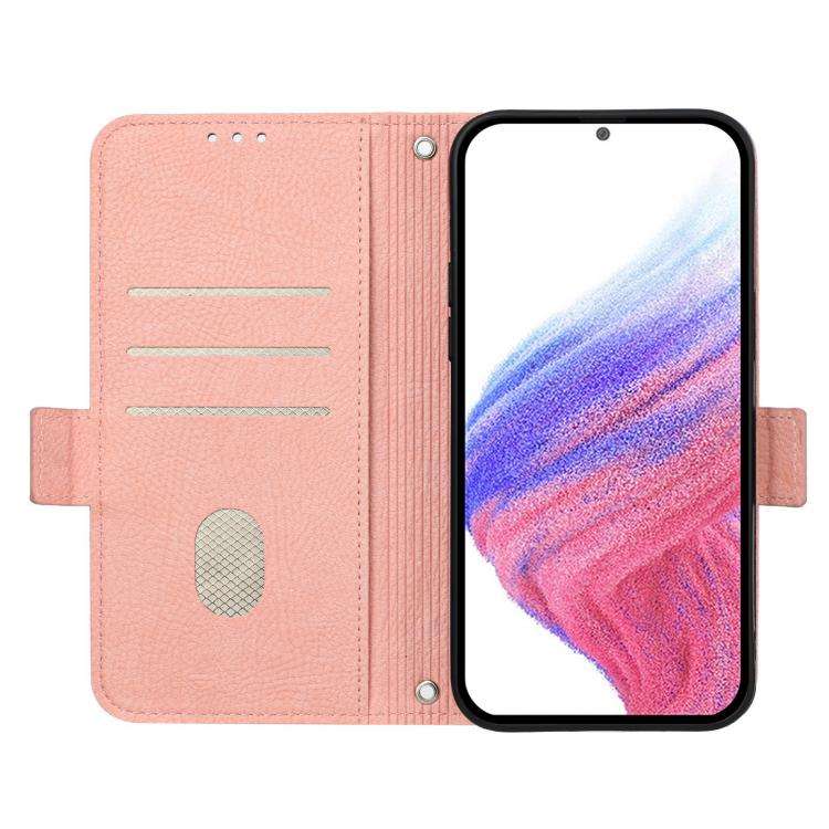 For Doogee N60 Pro Embossed Rose RFID Anti-theft Leather Phone Case(Pink)