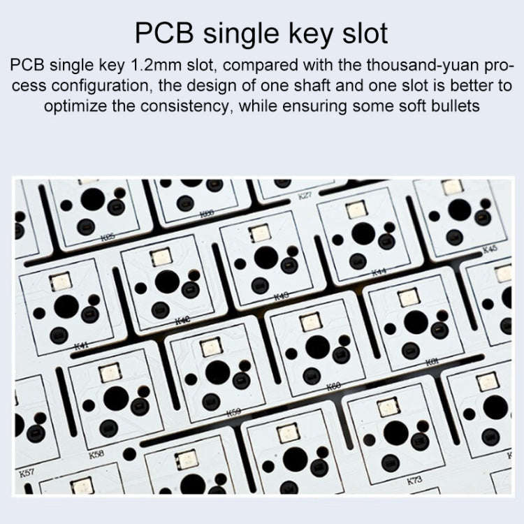 AULA F87 87 Keys Wired/2.4G/Bluetooth Three Model Customized RGB Mechanical Keyboard(Glacier Blue)