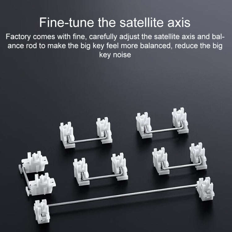 AULA F87 87 Keys Wired/2.4G/Bluetooth Three Model Customized RGB Mechanical Keyboard(Glacier Blue)