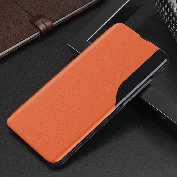 For Xiaomi Redmi 9C Attraction Flip Holder Leather Phone Case(Orange)