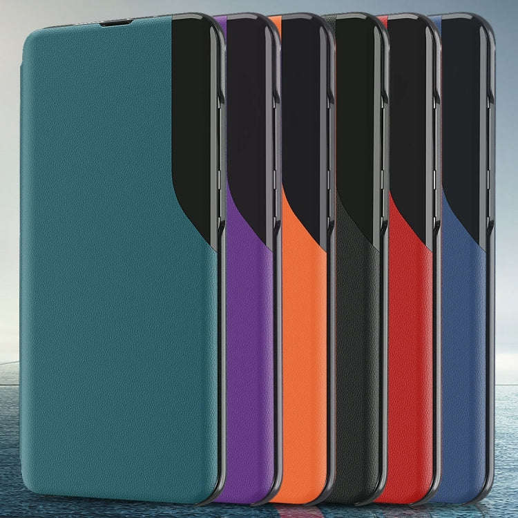 For Xiaomi Redmi 9C Attraction Flip Holder Leather Phone Case(Orange)