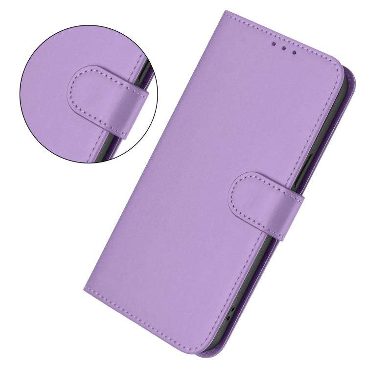 For Doogee Note 56 / Note 56 Pro Skin Feel Solid Color Leather Phone Case with Lanyard(Lavender P...