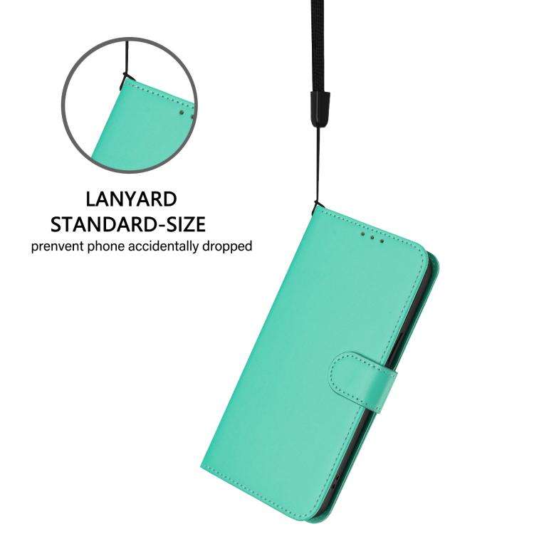 For Doogee Note 56 / Note 56 Pro Skin Feel Solid Color Leather Phone Case with Lanyard(Green)