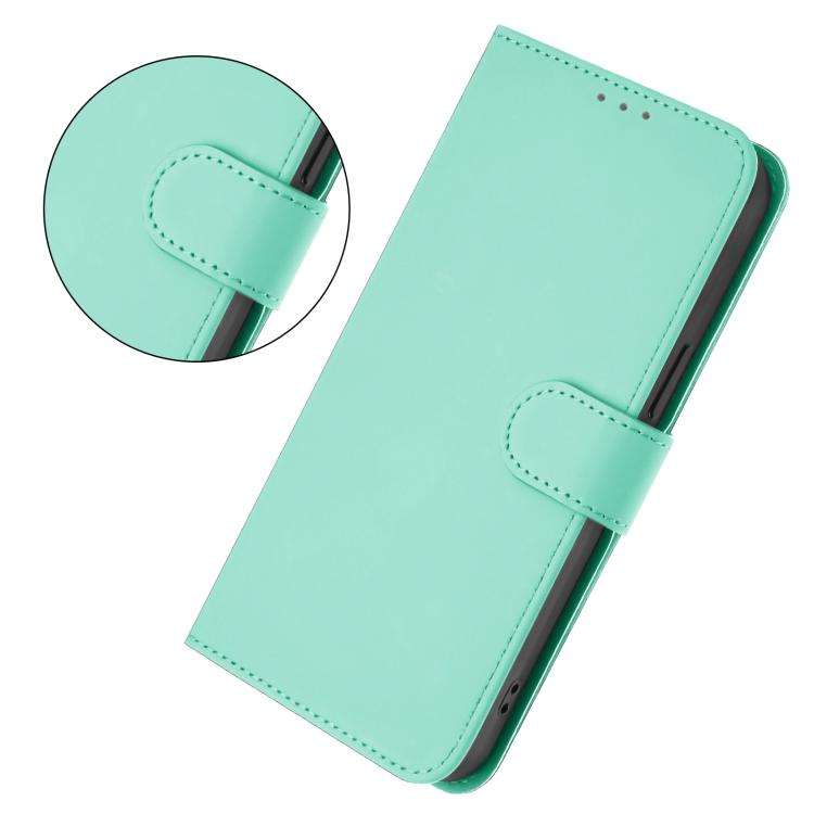 For Doogee Note 56 / Note 56 Pro Skin Feel Solid Color Leather Phone Case with Lanyard(Mint Green)