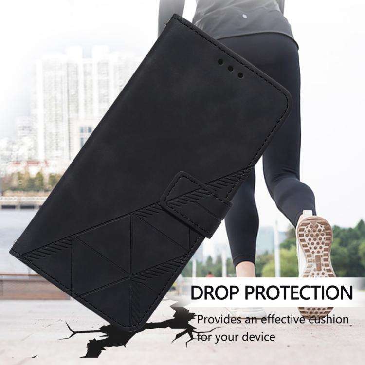 For Doogee Note 59 / Note 59 Pro Crossbody 3D Embossed Flip Leather Phone Case(Black)
