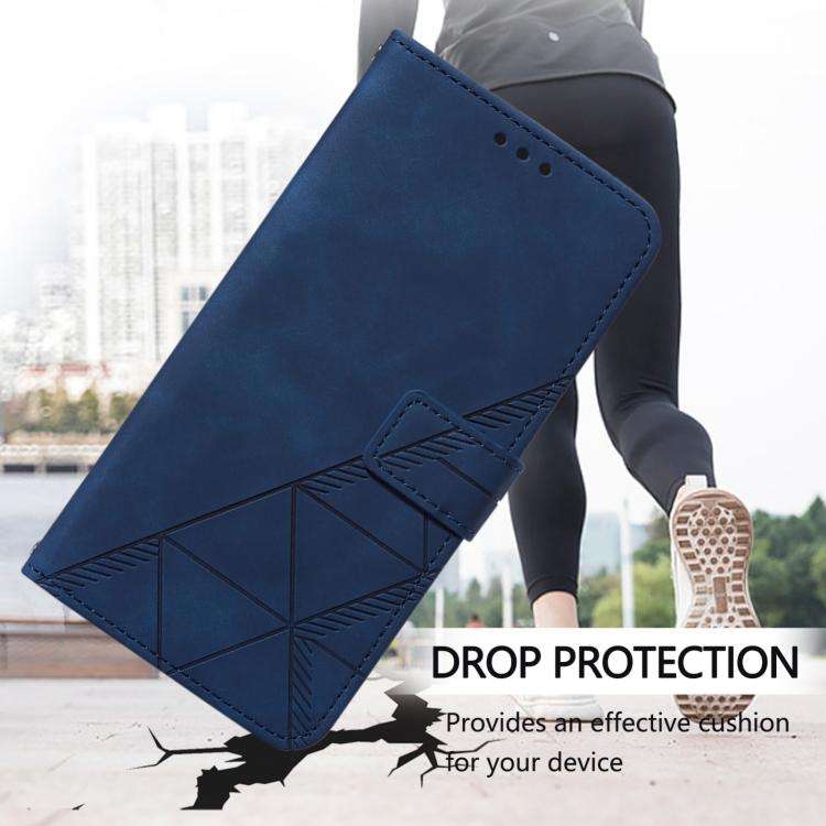 For Doogee Note 59 / Note 59 Pro Crossbody 3D Embossed Flip Leather Phone Case(Blue)