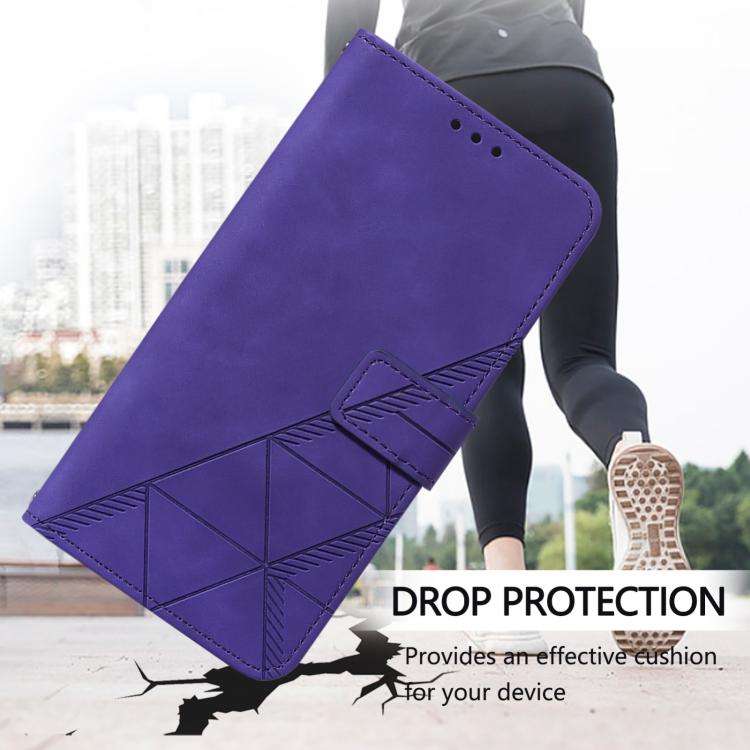 For Doogee Note 59 / Note 59 Pro Crossbody 3D Embossed Flip Leather Phone Case(Purple)