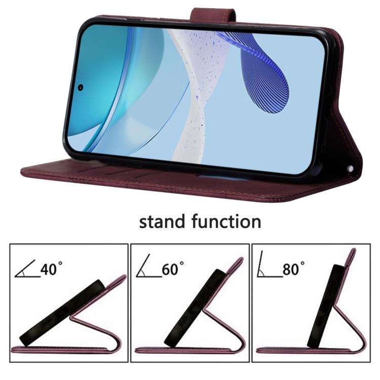 For Doogee Note 59 / Note 59 Pro Crossbody 3D Embossed Flip Leather Phone Case(Brown)