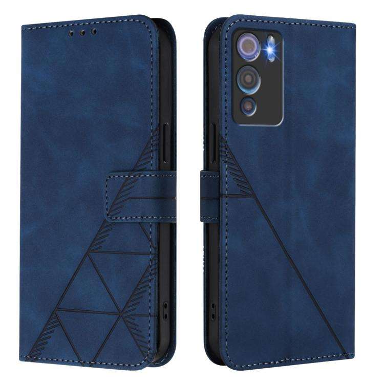 For Doogee N60 Pro Crossbody 3D Embossed Flip Leather Phone Case(Blue)