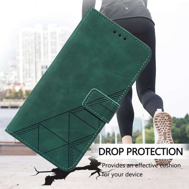 For Doogee N60 Pro Crossbody 3D Embossed Flip Leather Phone Case(Green)