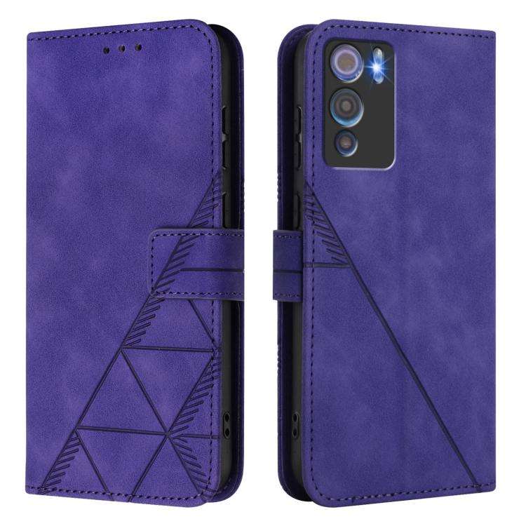 For Doogee N60 Pro Crossbody 3D Embossed Flip Leather Phone Case(Purple)