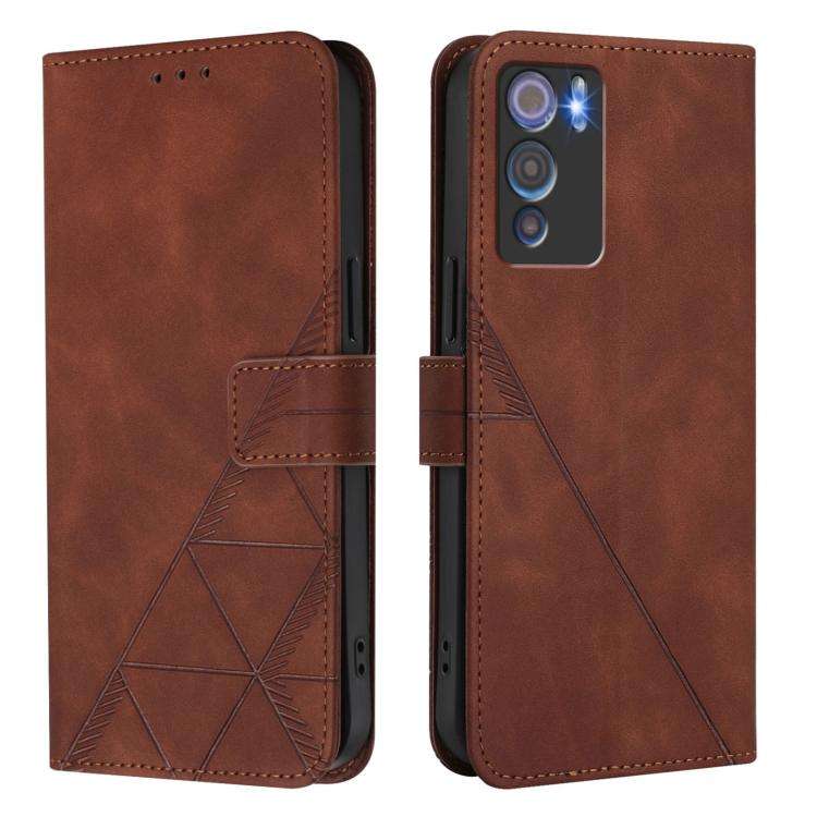 For Doogee N60 Pro Crossbody 3D Embossed Flip Leather Phone Case(Brown)