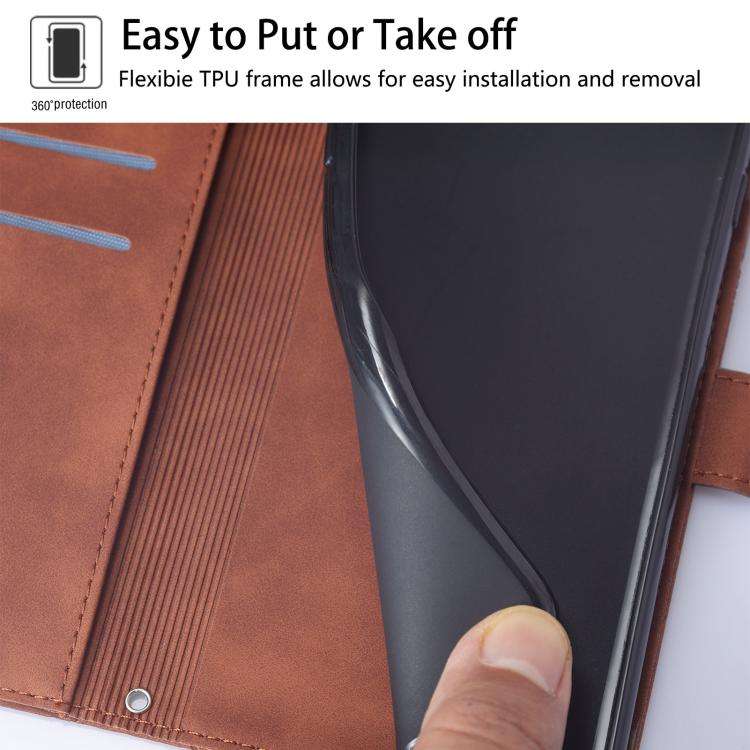 For Doogee N60 Pro Crossbody 3D Embossed Flip Leather Phone Case(Brown)