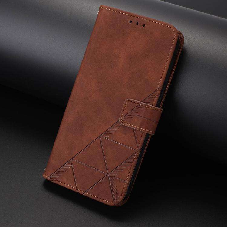 For Doogee N60 Pro Crossbody 3D Embossed Flip Leather Phone Case(Brown)