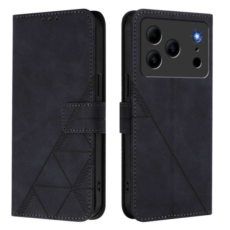 For Doogee Note 56 / Note 56 Pro Crossbody 3D Embossed Flip Leather Phone Case(Black)