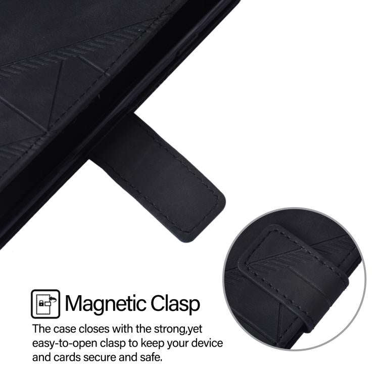 For Doogee Note 56 / Note 56 Pro Crossbody 3D Embossed Flip Leather Phone Case(Black)