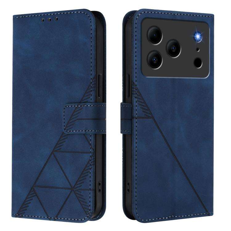 For Doogee Note 56 / Note 56 Pro Crossbody 3D Embossed Flip Leather Phone Case(Blue)