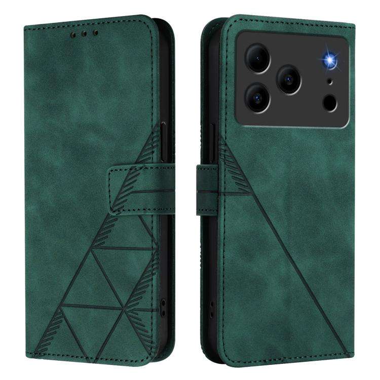 For Doogee Note 56 / Note 56 Pro Crossbody 3D Embossed Flip Leather Phone Case(Green)