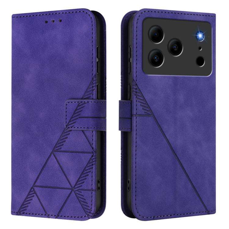 For Doogee Note 56 / Note 56 Pro Crossbody 3D Embossed Flip Leather Phone Case(Purple)